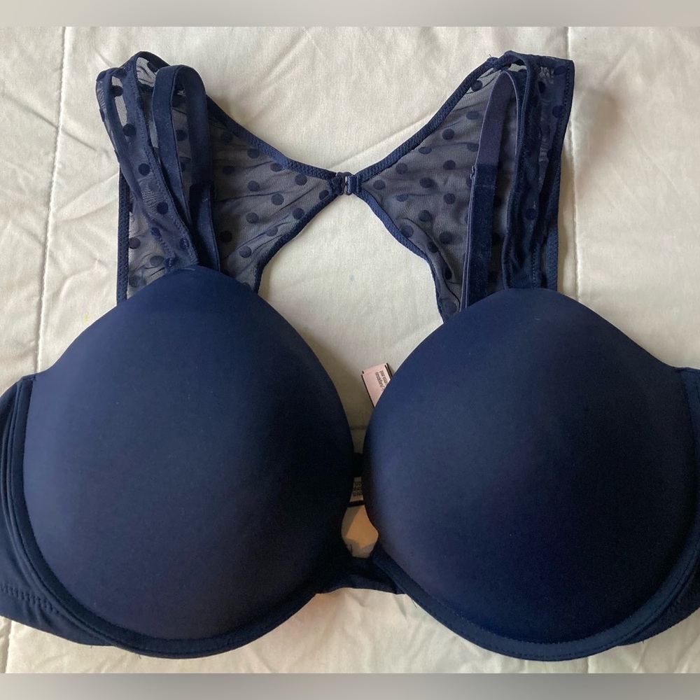 Victoria's Secret Blue T-Shirt Bra with Underwire Support